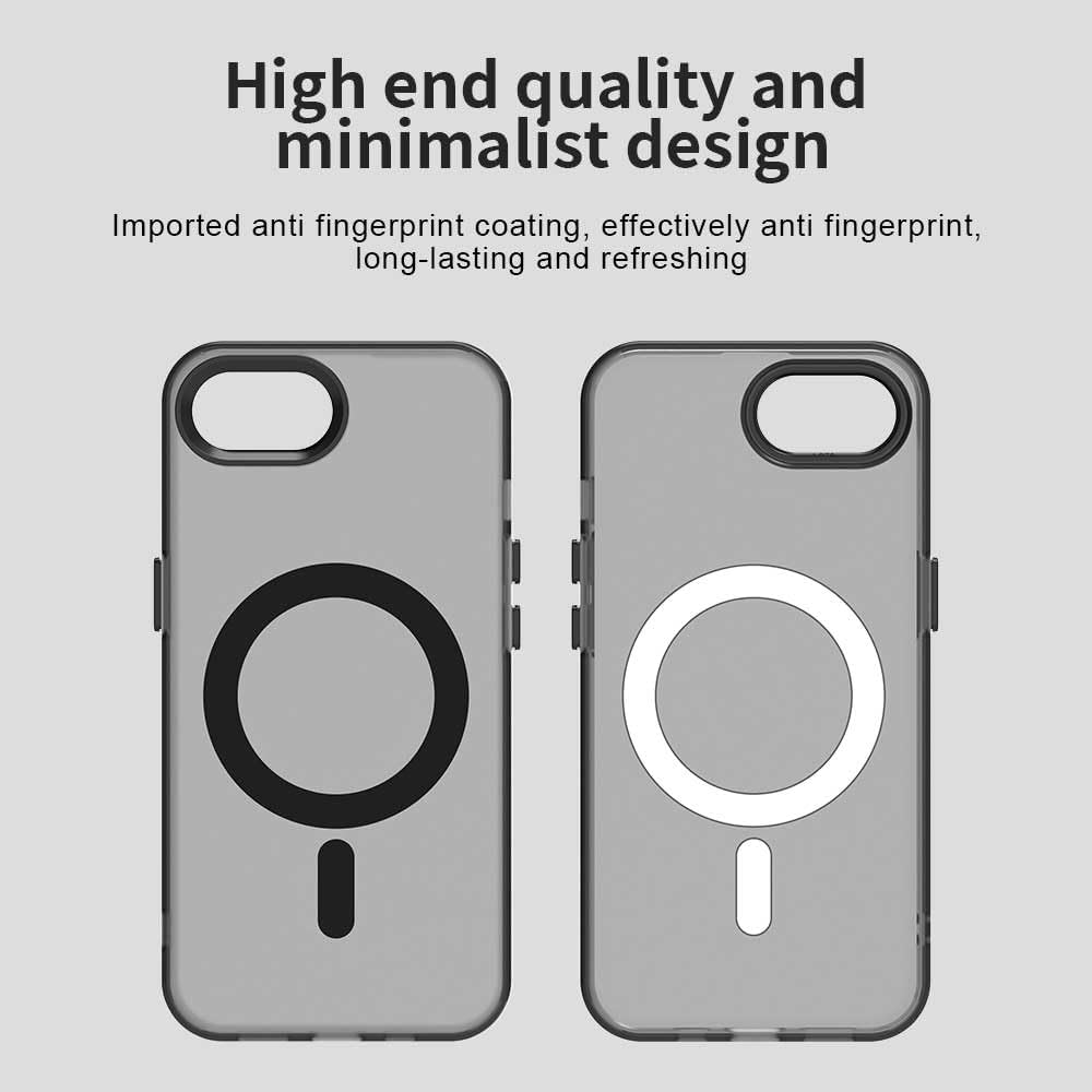 TPU magnetic candy color mobile phone case for iPhone 16E, supports wireless charging, four-corner airbag protection, military anti-fall mobile phone case Red