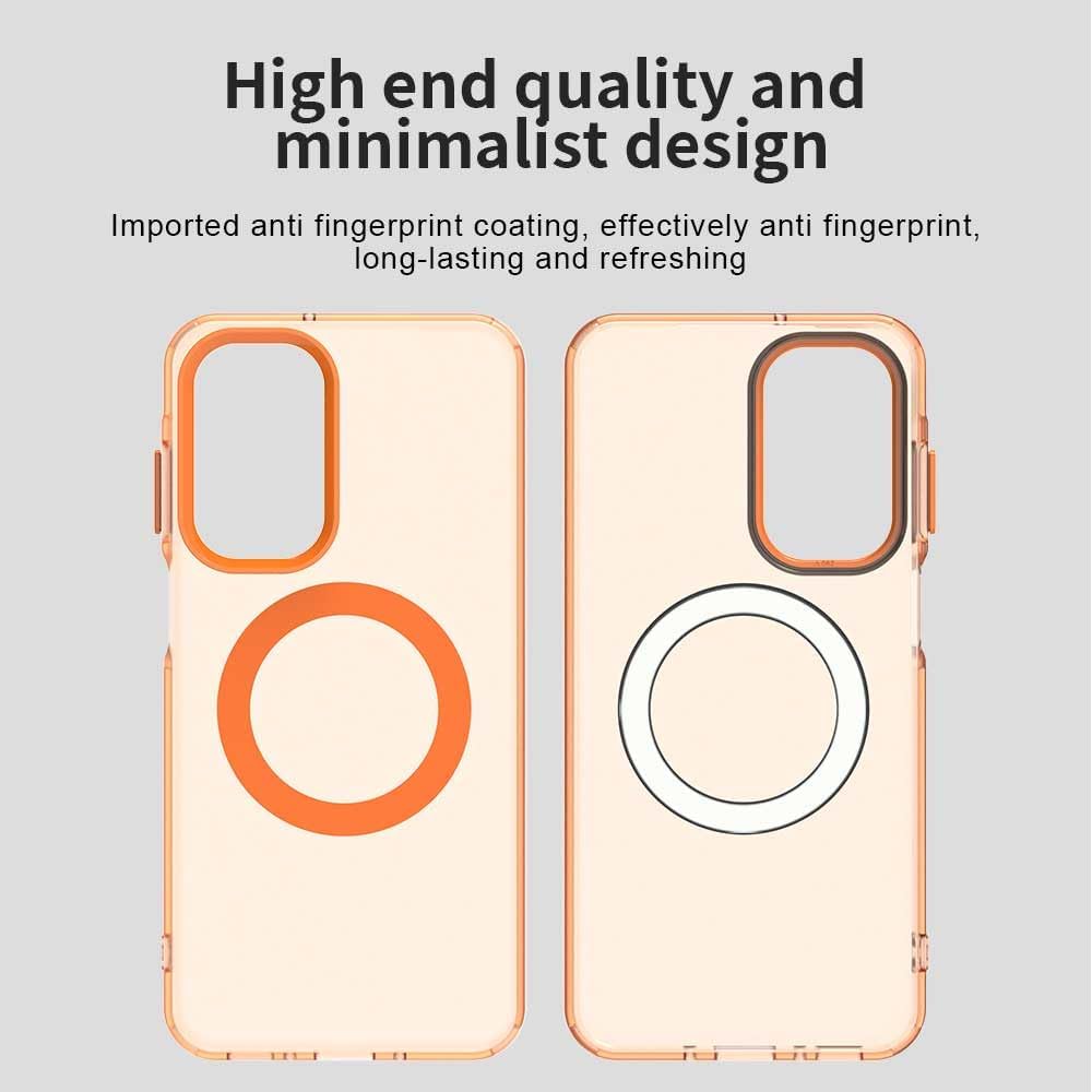 iTape TPU magnetic candy color mobile phone case for Samsung Galaxy A26 5G, supports wireless charging, four-corner airbag protection, military anti-fall mobile phone case Purple