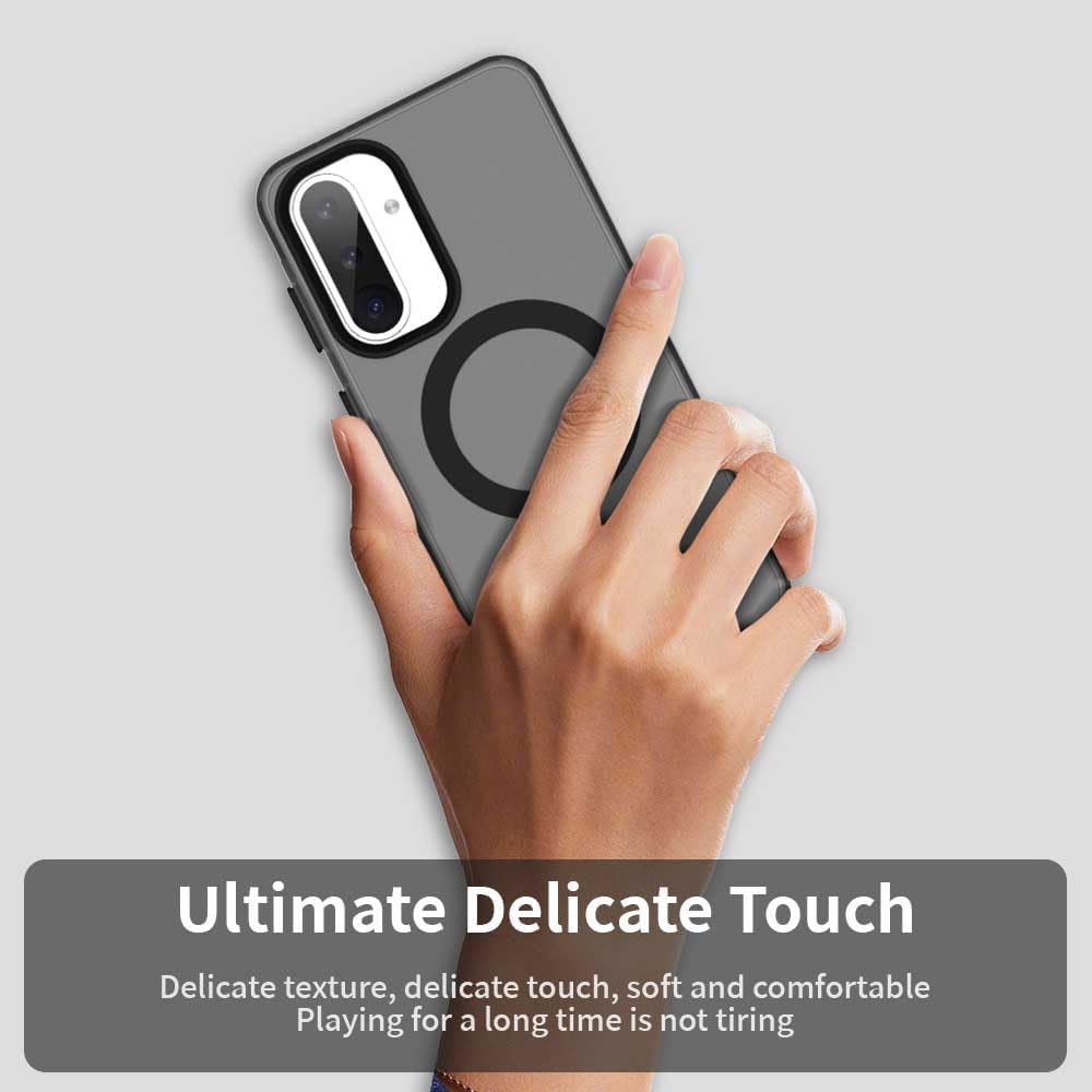 iTape TPU magnetic candy color mobile phone case for Samsung Galaxy A56 5G, supports wireless charging, four-corner airbag protection, military anti-fall mobile phone case Orange