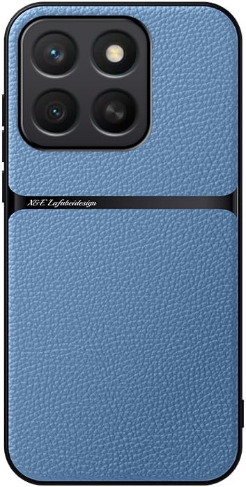 iTape Leather phone case suitable for Honor X8c, soft touch, shockproof, dustproof, anti-slip phone case magnetic car mount Wireless charging navy