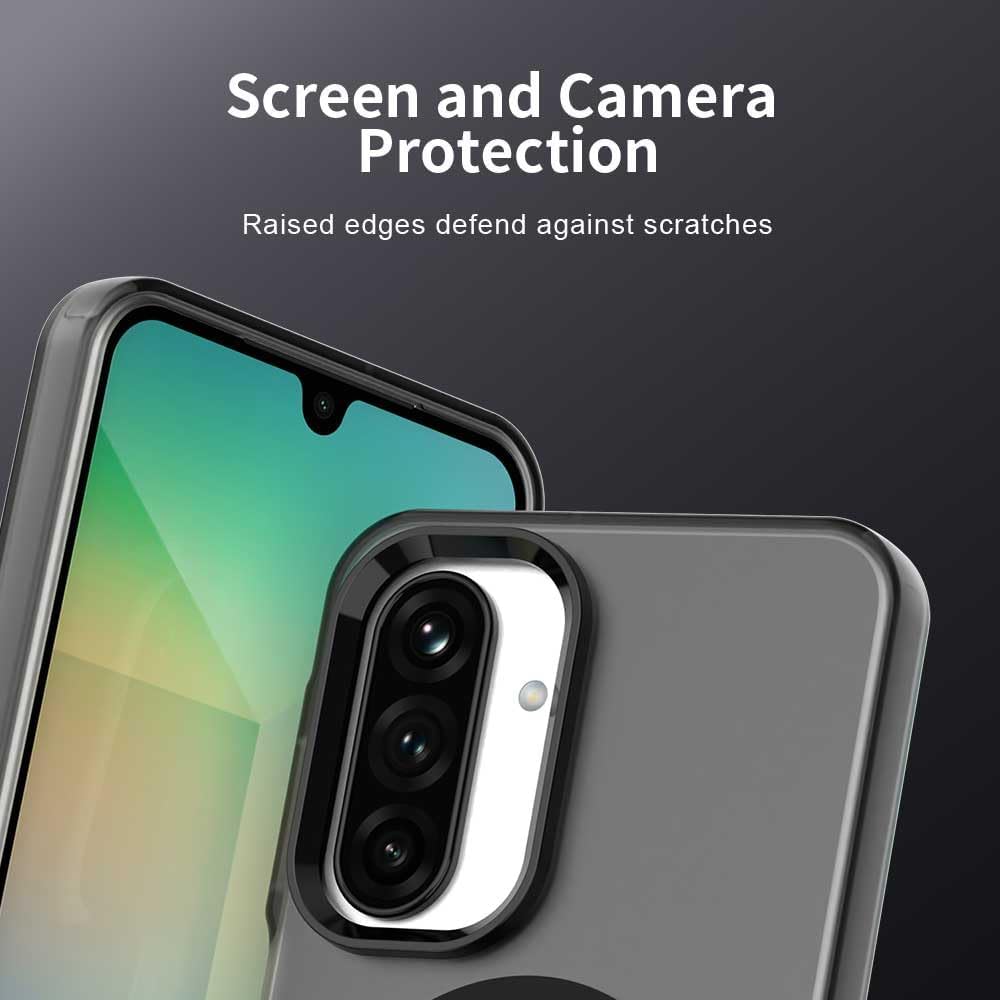 iTape TPU magnetic candy color mobile phone case for Samsung Galaxy A26 5G, supports wireless charging, four-corner airbag protection, military anti-fall mobile phone case Purple