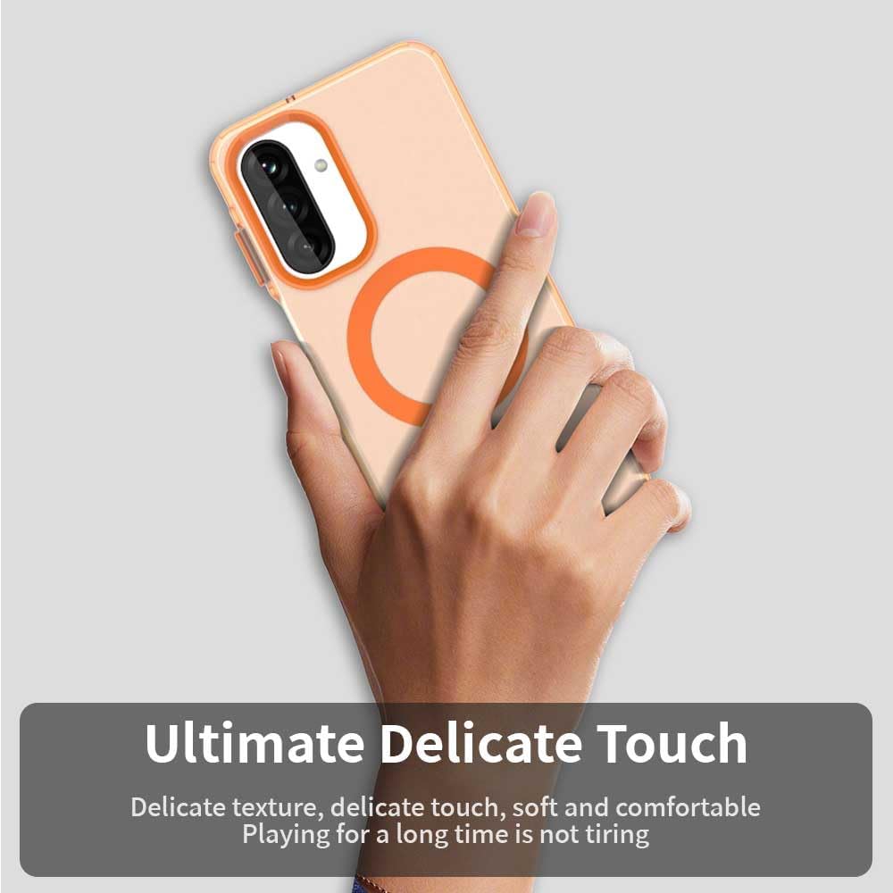 iTape TPU magnetic candy color mobile phone case for Samsung Galaxy A26 5G, supports wireless charging, four-corner airbag protection, military anti-fall mobile phone case Purple