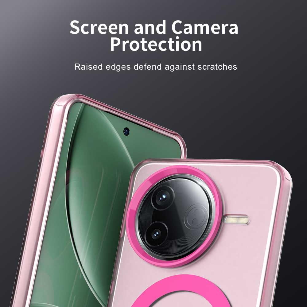 iTape TPU magnetic candy color mobile phone case for Xiaomi Redmi K80, supports wireless charging, four-corner airbag protection, military anti-fall mobile phone case Purple