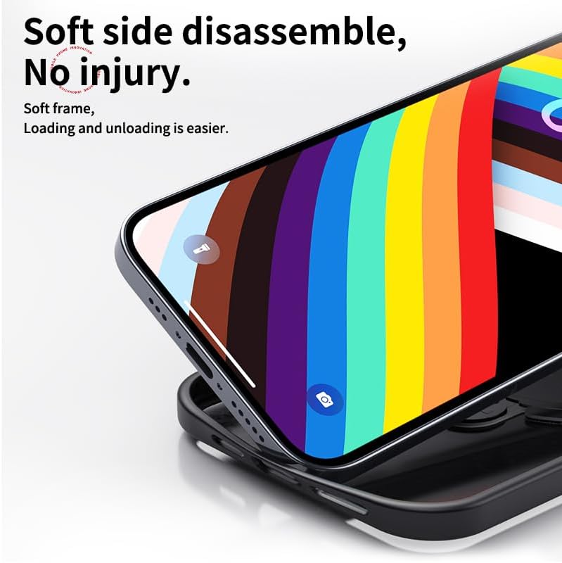Silicone phone case for iPhone 16E, translucent phone case military shockproof protection ultra-thin case, magnetic car mount, supports wireless charging transparent