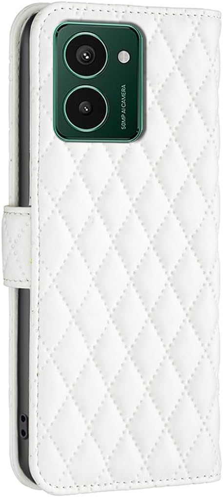 iTape Diamond Wallet Case for HMD Pulse Plus, Magnetic Snap Wallet Case, Flip-Stand for Shockproof Protection Pink