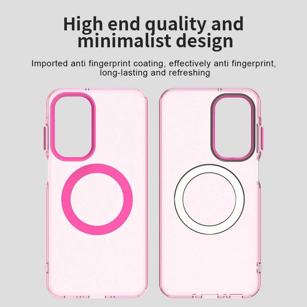 iTape TPU magnetic candy color mobile phone case for Samsung Galaxy A26 5G, supports wireless charging, four-corner airbag protection, military anti-fall mobile phone case Purple