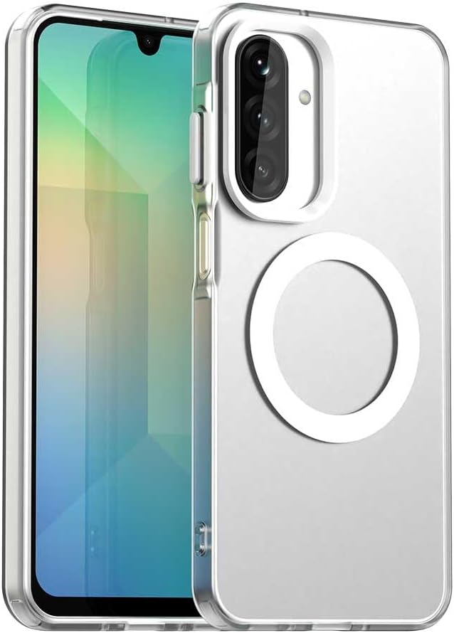 iTape TPU magnetic candy color mobile phone case for Samsung Galaxy A26 5G, supports wireless charging, four-corner airbag protection, military anti-fall mobile phone case Purple