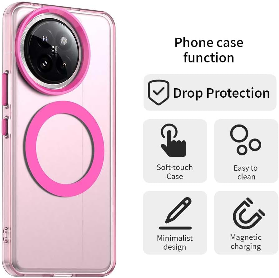 iTape TPU candy phone case for Xiaomi 14 Civi, supports wireless charging, four-corner airbag protection, military anti-fall phone case Green