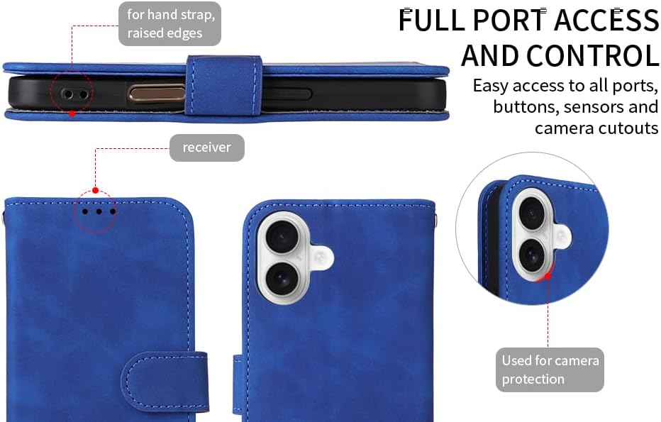 iTape Mobile phone case compatible with Samsung Galaxy S25 Edge. Soft touch flip holder credit card slot wallet phone case, shockproof and drop-proof Black