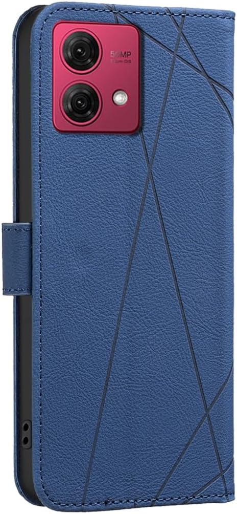 iTape Wallet phone case for Motorola Moto G84, RFID anti-theft wallet, pressed edge leather case flip cover stand