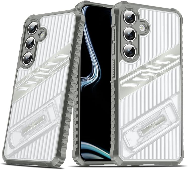 iTape Four-corner airbag anti-fall mobile phone case suitable for Samsung Galaxy S24 FE, invisible folding bracket, suitable for Samsung Galaxy S24 FE