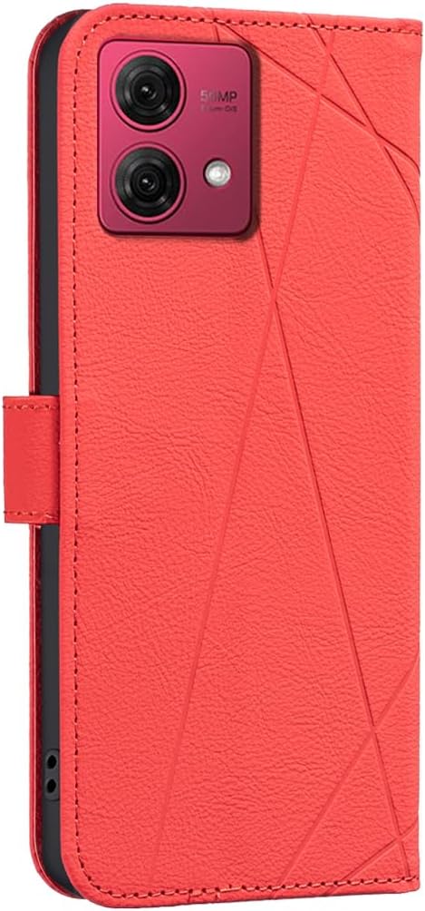 iTape Wallet phone case for Motorola Moto G84, RFID anti-theft wallet, pressed edge leather case flip cover stand