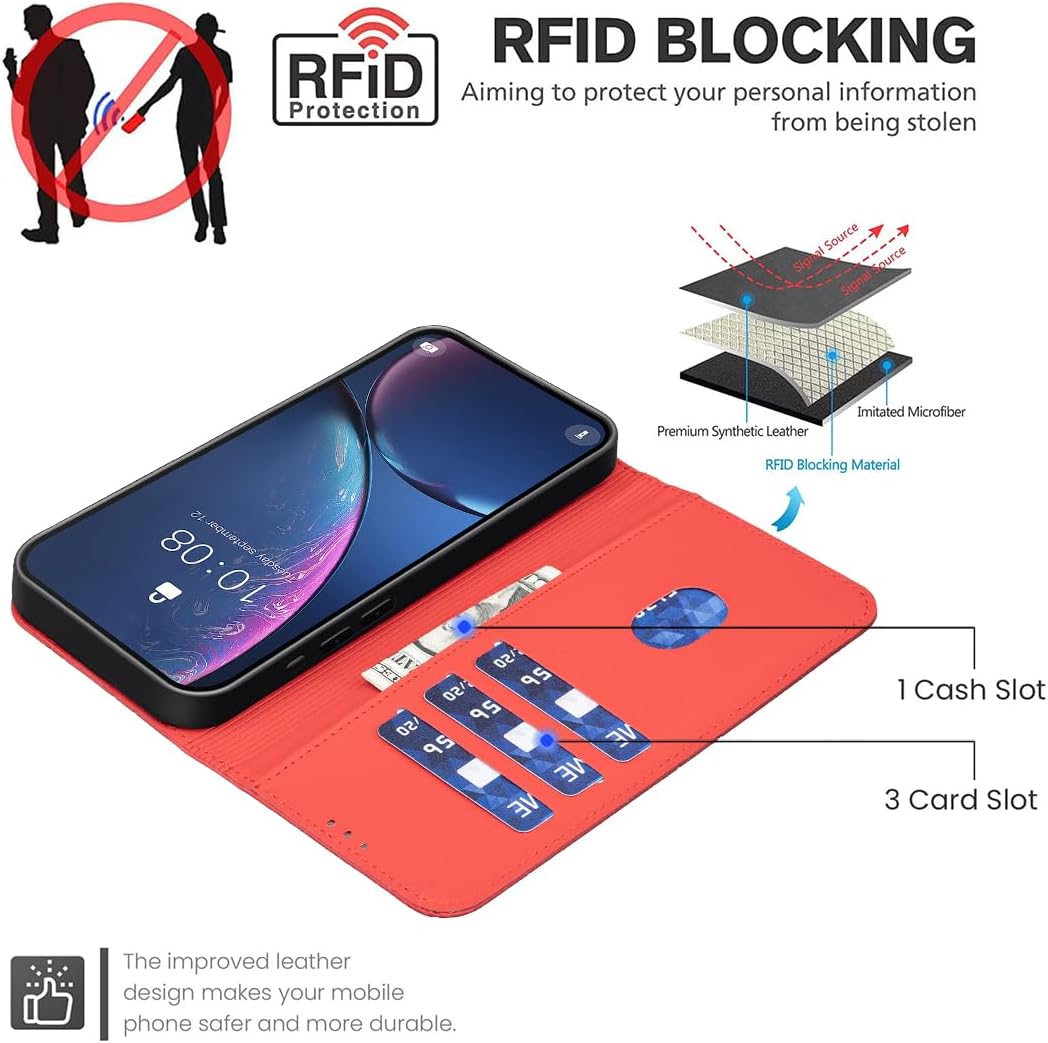 iTape Wallet phone case for Samsung Galaxy A55, RFID anti-theft wallet, pressed edge leather case flip cover stand