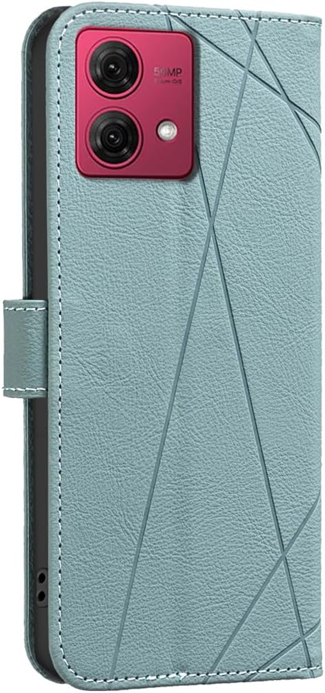 iTape Wallet phone case for Motorola Moto G84, RFID anti-theft wallet, pressed edge leather case flip cover stand