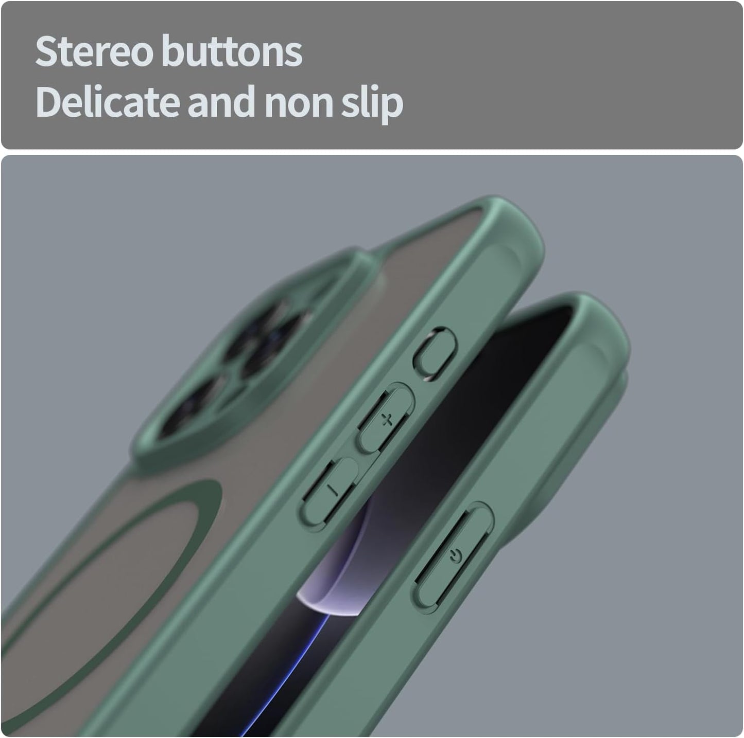Magnetic translucent case for iPhone 16 Pro max, supports wireless charging, Shockproof slim protective case for iPhone 16 Pro max Shock-resistant slim case Blue