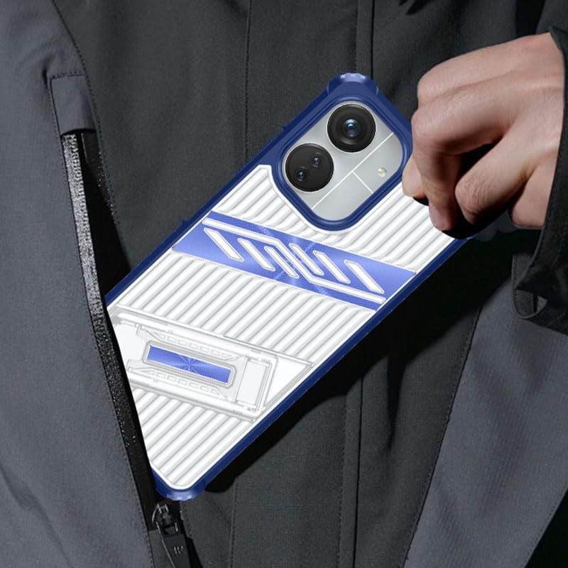 iTape Four-corner airbag anti-fall mobile phone case suitable for Xiaomi Redmi 13C 5G, invisible folding bracket, suitable for Xiaomi Redmi 13C 5G Green
