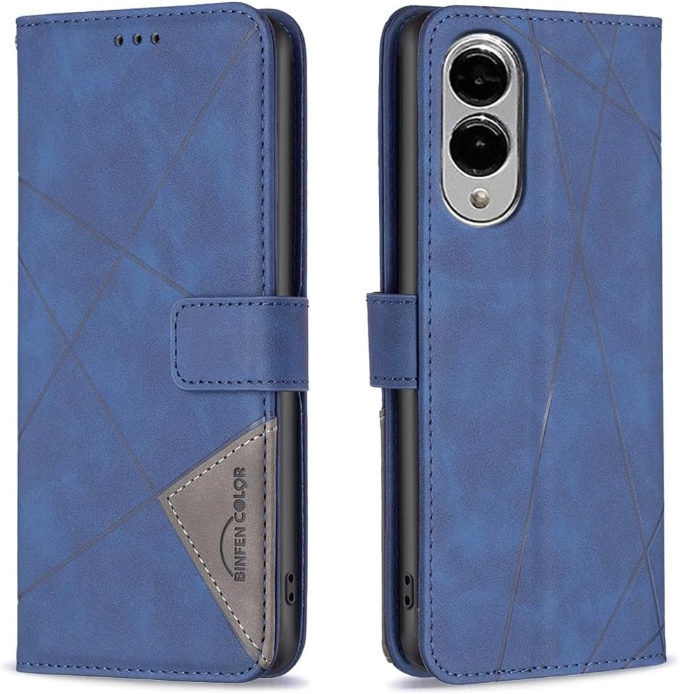 iTape Denim pebbled phone case for Samsung Galaxy S25 Edge, magnetic buckle wallet case, flip-top stand for shock protection Gray