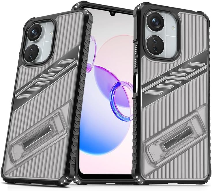 iTape Four-corner airbag anti-fall mobile phone case suitable for Xiaomi Redmi 13C 5G, invisible folding bracket, suitable for Xiaomi Redmi 13C 5G Green