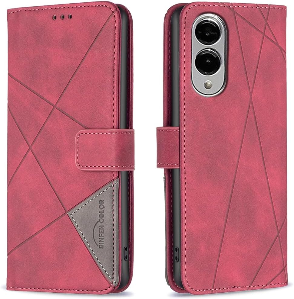 iTape Denim pebbled phone case for Samsung Galaxy S25 Edge, magnetic buckle wallet case, flip-top stand for shock protection Gray