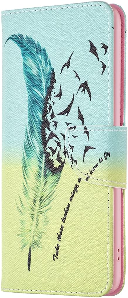 Painted phone case for iPhone 16E, magnetic closure wallet case, multiple card slots, wallet, flip cover, shockproof protection