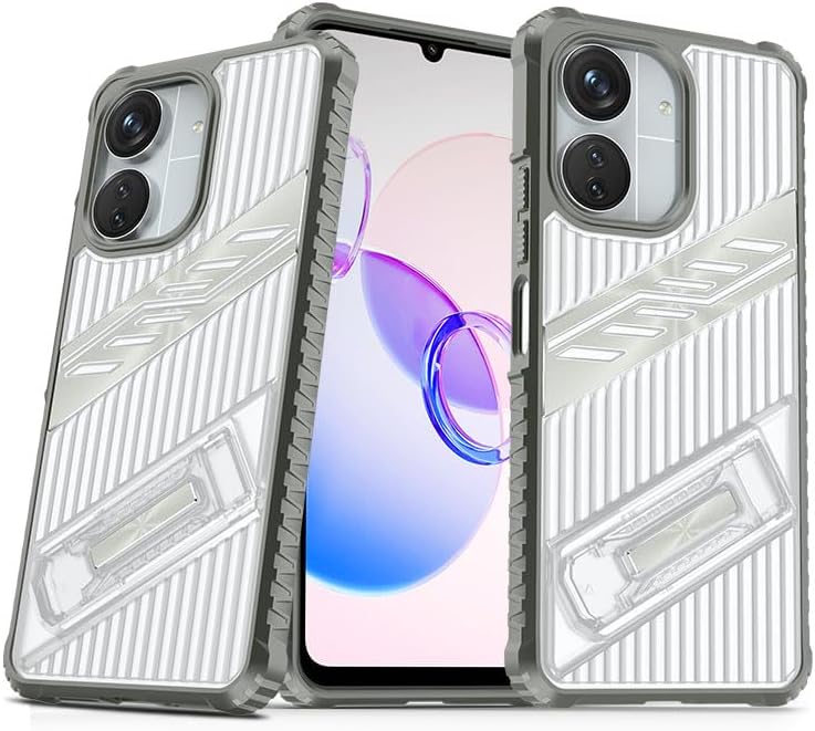 iTape Four-corner airbag anti-fall mobile phone case suitable for Xiaomi Redmi 13C 5G, invisible folding bracket, suitable for Xiaomi Redmi 13C 5G Green
