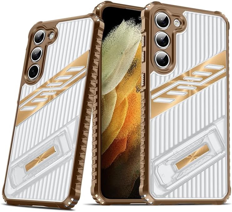 iTape Four-corner airbag anti-fall mobile phone case suitable for Samsung Galaxy S23, invisible folding bracket, suitable for Samsung Galaxy S23