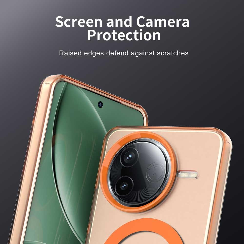 iTape TPU magnetic candy color mobile phone case for Xiaomi Redmi K80, supports wireless charging, four-corner airbag protection, military anti-fall mobile phone case Purple