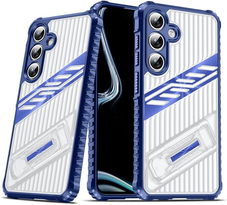 iTape Four-corner airbag anti-fall mobile phone case suitable for Samsung Galaxy S24 FE, invisible folding bracket, suitable for Samsung Galaxy S24 FE