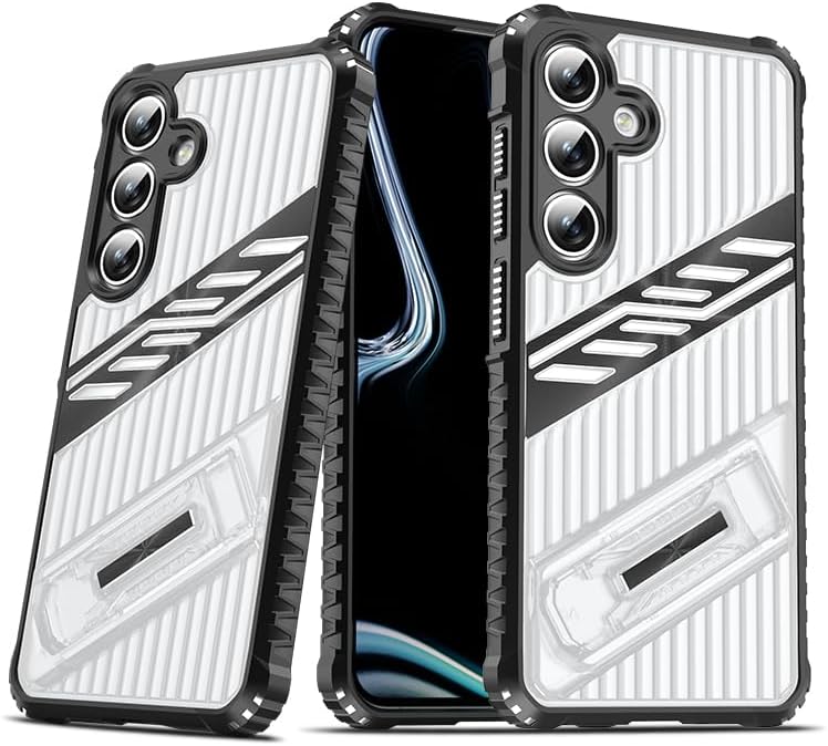 iTape Four-corner airbag anti-fall mobile phone case suitable for Samsung Galaxy S24 FE, invisible folding bracket, suitable for Samsung Galaxy S24 FE