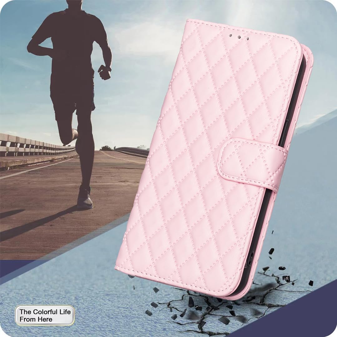 Diamond Wallet Case for iPhone 16E, Magnetic Snap Wallet Case, Flip-Stand for Shockproof Protection Green