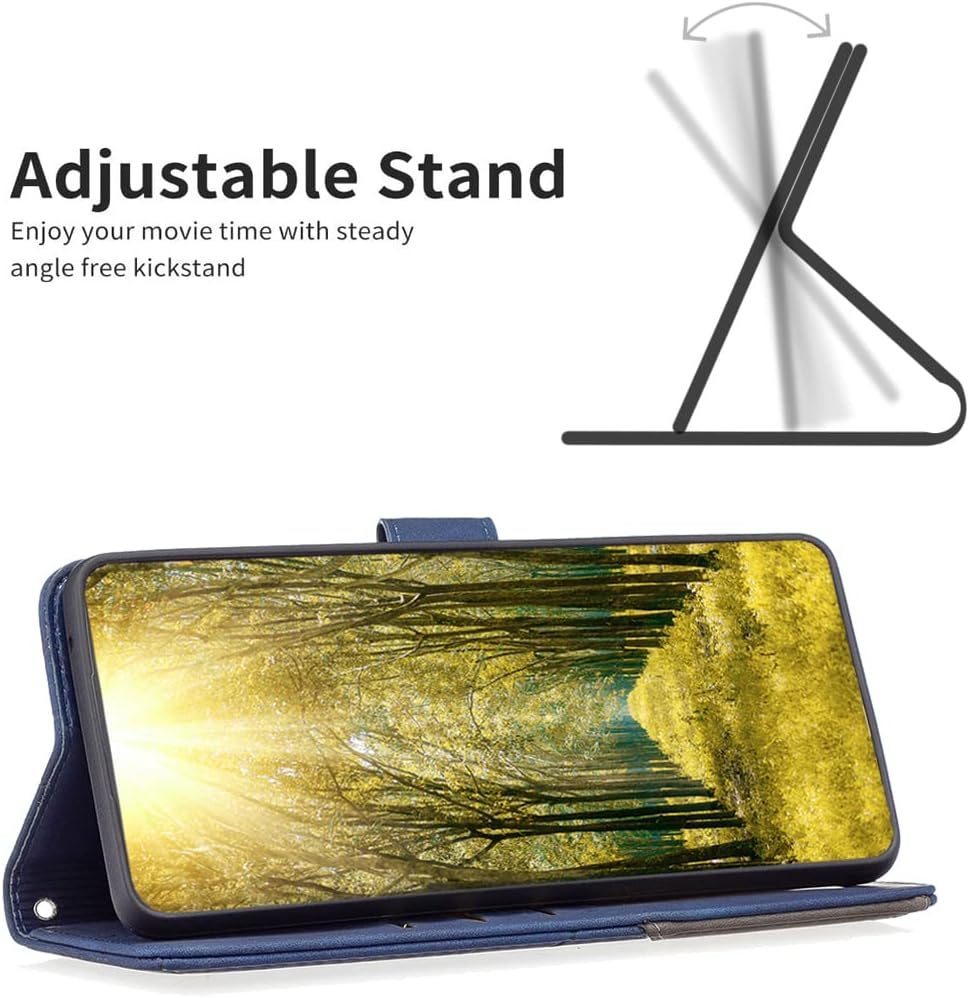 Denim pebbled phone case for iPhone 16E, magnetic buckle wallet case, flip-top stand for shock protection Red