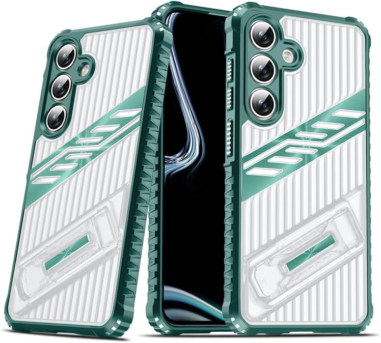 iTape Four-corner airbag anti-fall mobile phone case suitable for Samsung Galaxy S24 FE, invisible folding bracket, suitable for Samsung Galaxy S24 FE