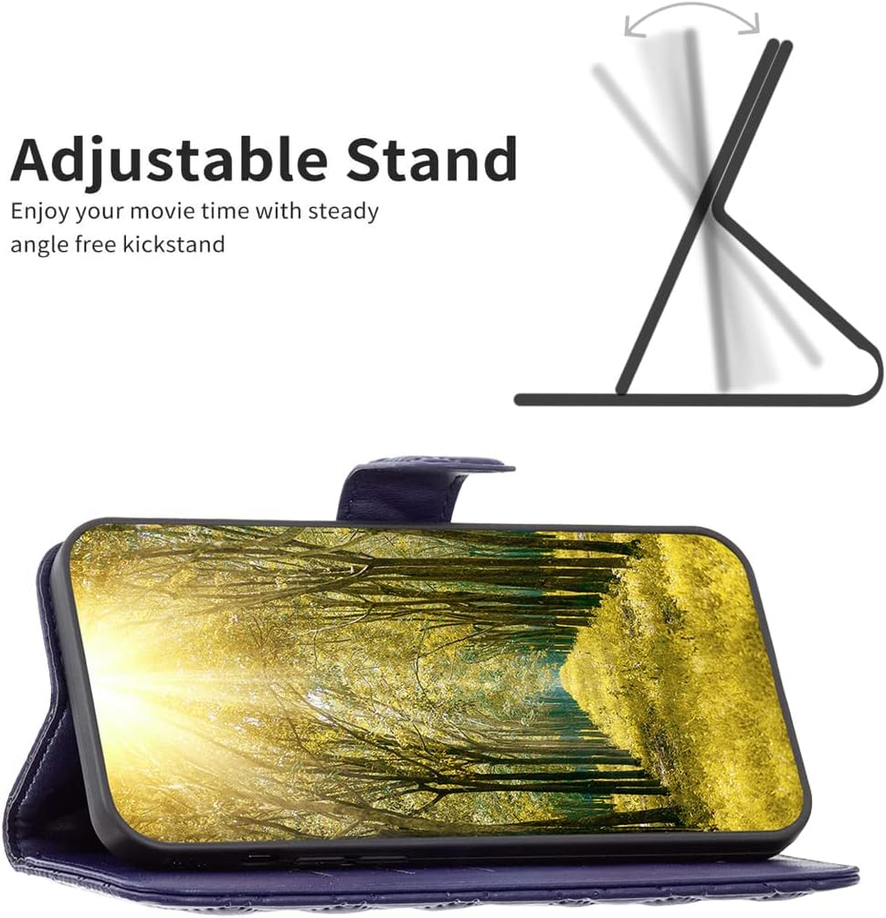 Diamond Wallet Case for iPhone 16E, Magnetic Snap Wallet Case, Flip-Stand for Shockproof Protection Green