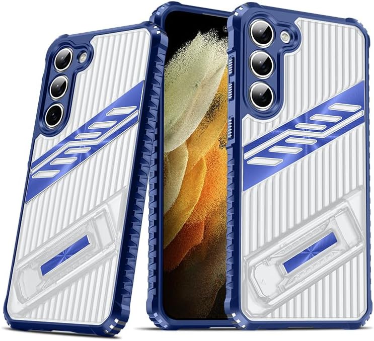 iTape Four-corner airbag anti-fall mobile phone case suitable for Samsung Galaxy S23, invisible folding bracket, suitable for Samsung Galaxy S23