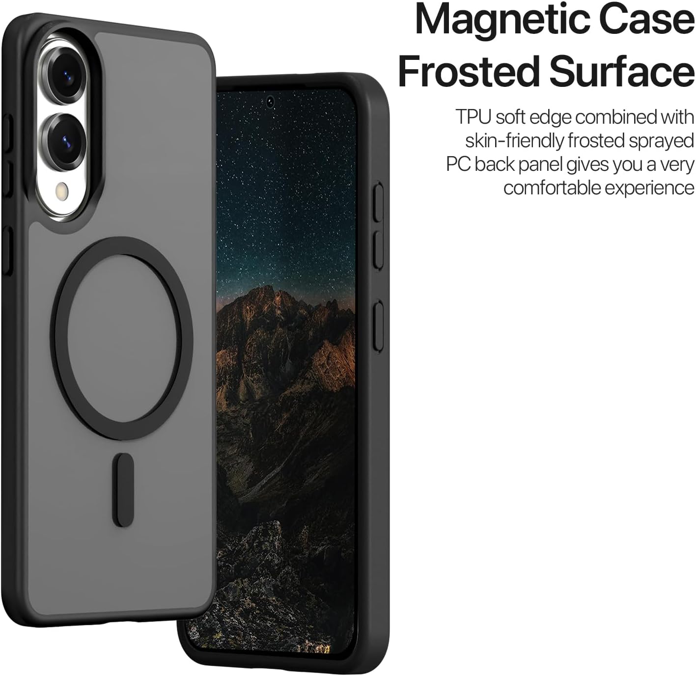 iTape Two-in-one magnetic mobile phone case for Samsung Galaxy S25 Edge, wallet-style mobile phone case with silicone shockproof protective shell supports wireless charging Light Blue
