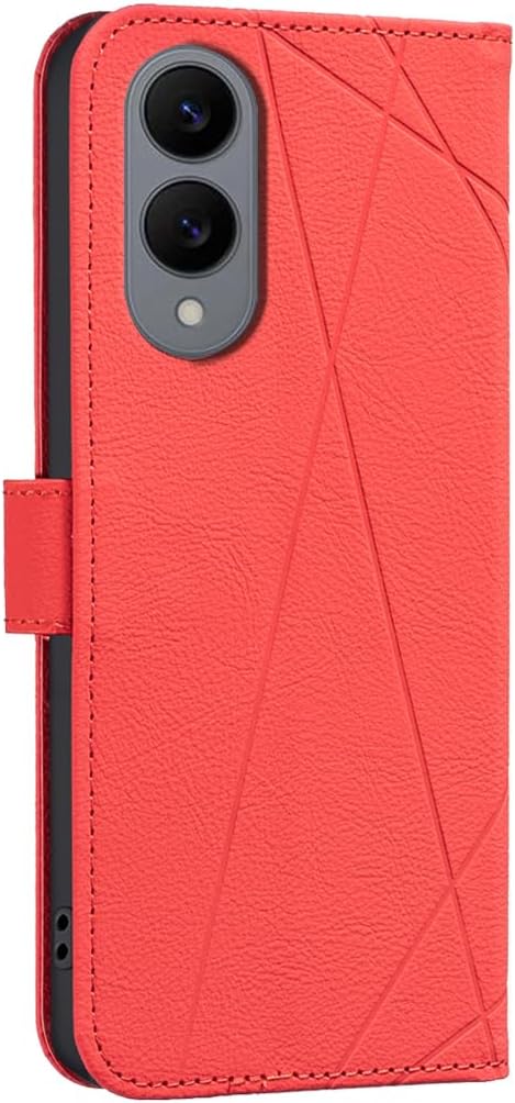 iTape Wallet phone case for Samsung Galaxy S25 Edge, RFID anti-theft wallet, pressed edge leather case flip cover stand Blue