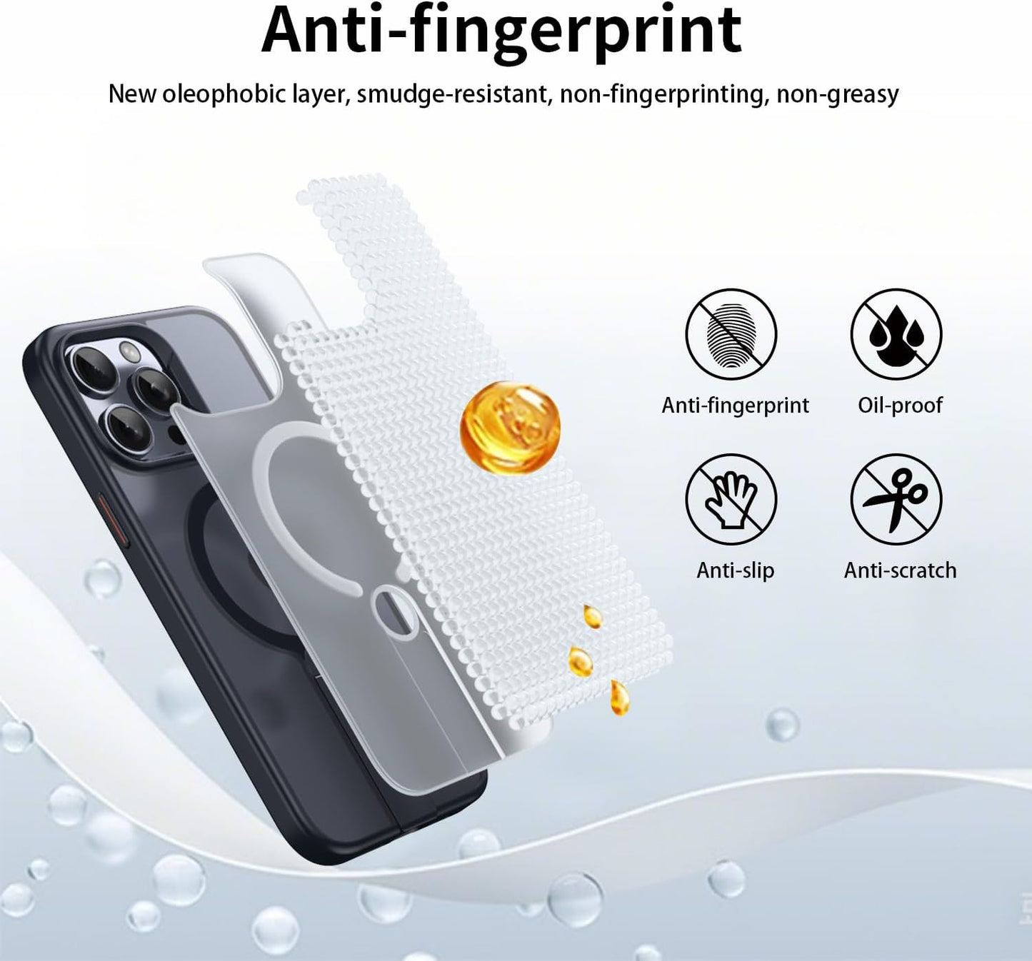 Magnetic phone case for iPhone 14 Pro max, supports wireless charging, 360° rotating invisible bracket, military-grade anti-drop protection Gray
