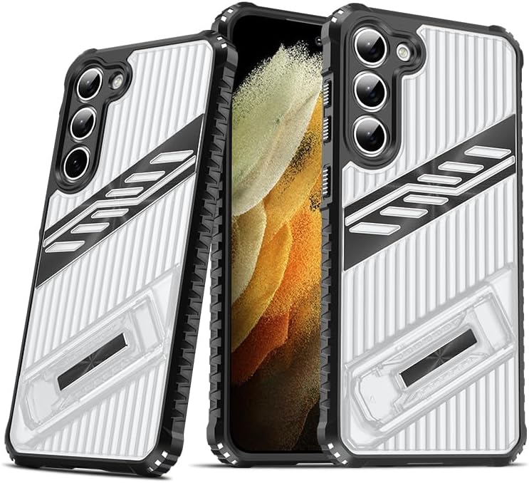 iTape Four-corner airbag anti-fall mobile phone case suitable for Samsung Galaxy S23, invisible folding bracket, suitable for Samsung Galaxy S23