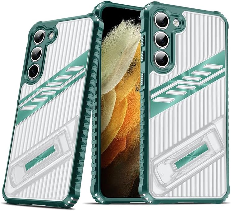 iTape Four-corner airbag anti-fall mobile phone case suitable for Samsung Galaxy S23, invisible folding bracket, suitable for Samsung Galaxy S23