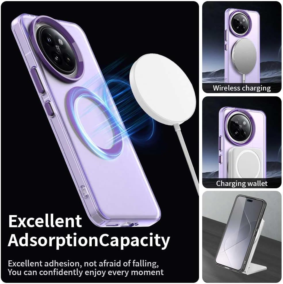 iTape TPU candy phone case for Xiaomi 14 Civi, supports wireless charging, four-corner airbag protection, military anti-fall phone case Green