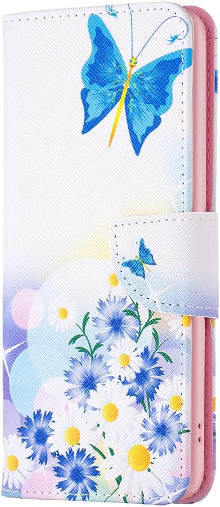 Painted phone case for iPhone 16E, magnetic closure wallet case, multiple card slots, wallet, flip cover, shockproof protection