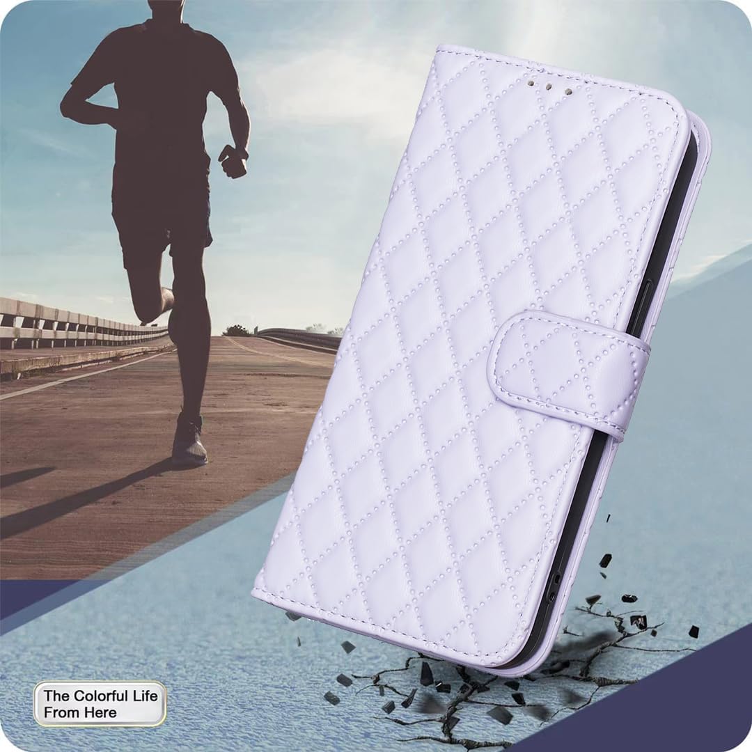 Diamond Wallet Case for iPhone 16E, Magnetic Snap Wallet Case, Flip-Stand for Shockproof Protection Green