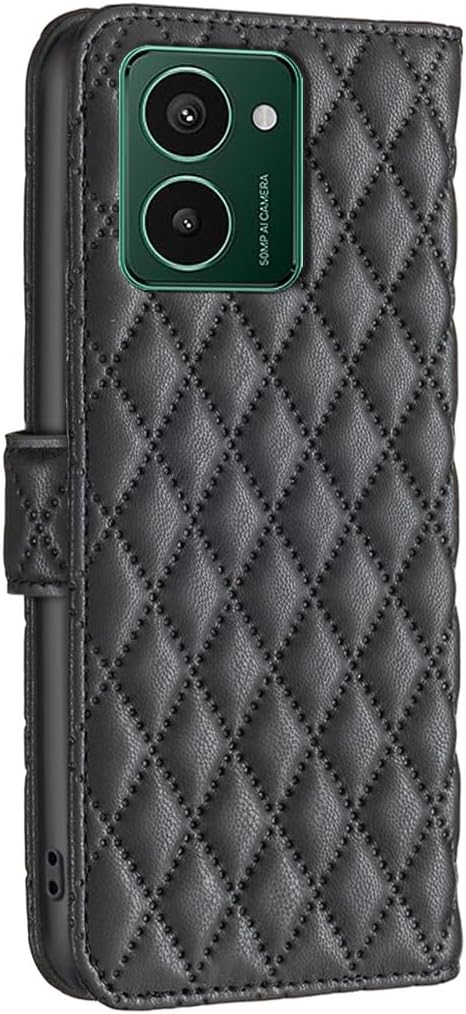 iTape Diamond Wallet Case for HMD Pulse Plus, Magnetic Snap Wallet Case, Flip-Stand for Shockproof Protection Pink