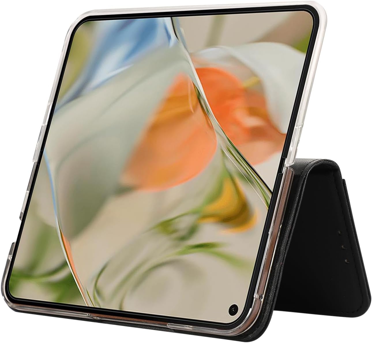 iTape Magnetic Leather Case for Google Pixel 9 Pro Fold, RFID Anti-theft Wallet Phone Case, Multi-Card Slot Magnetic Flip Cover