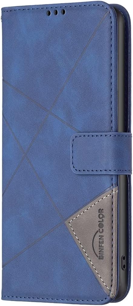 Denim pebbled phone case for iPhone 16E, magnetic buckle wallet case, flip-top stand for shock protection Red