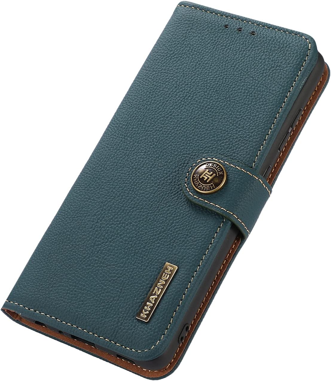 iTape Genuine leather phone case for Honor 400 Lite, cowhide RFID anti-theft brush phone case with card slot and shockproof flip cover Black