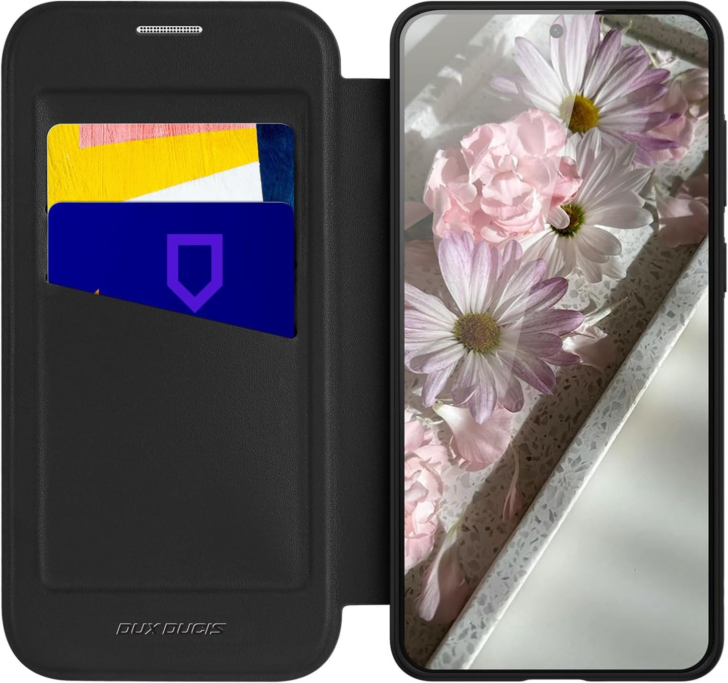 iTape Magnetic phone case for Samsung Galaxy S25 Edge, wireless charging + (FRID) anti-theft card slot, magnetic ring bracket, transparent back cover