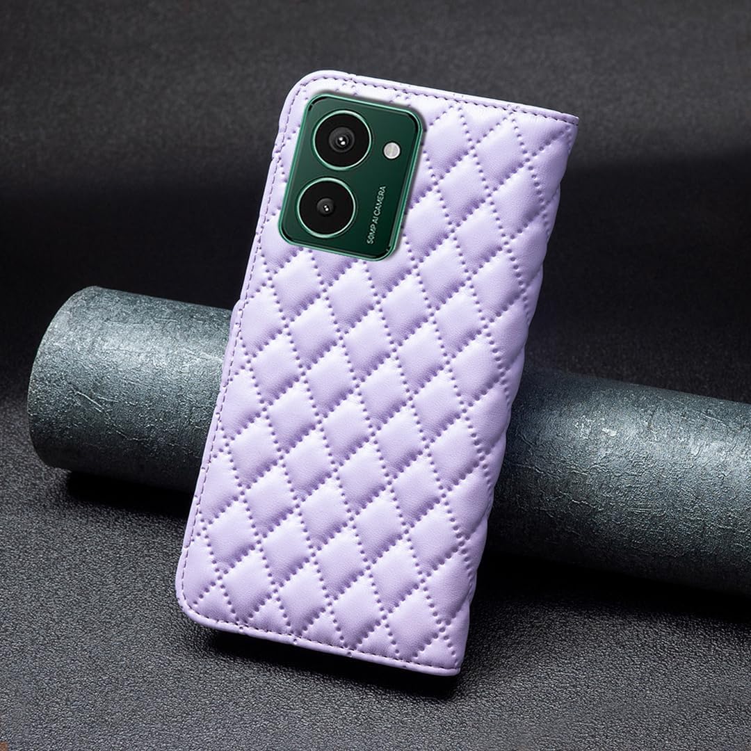 iTape Diamond Wallet Case for HMD Pulse Plus, Magnetic Snap Wallet Case, Flip-Stand for Shockproof Protection Pink