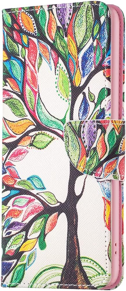 Painted phone case for iPhone 16E, magnetic closure wallet case, multiple card slots, wallet, flip cover, shockproof protection