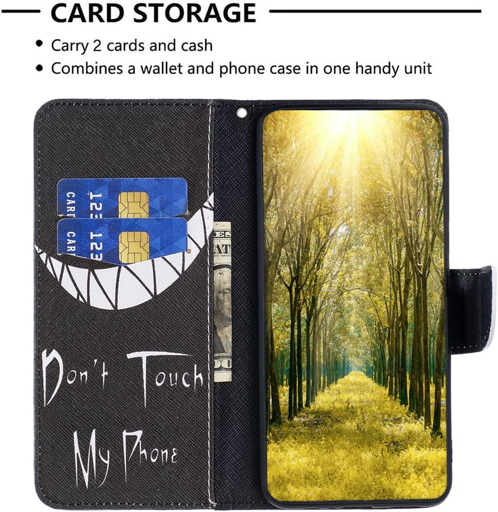 Painted phone case for iPhone 16E, magnetic closure wallet case, multiple card slots, wallet, flip cover, shockproof protection